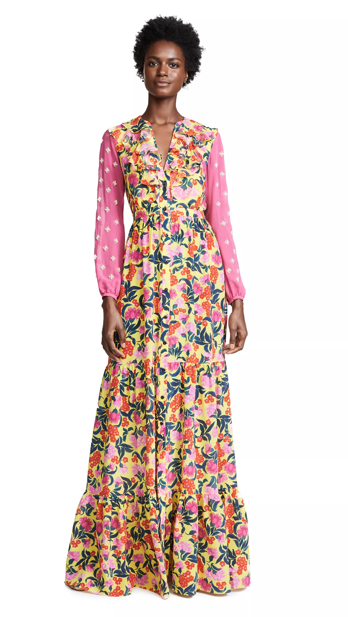 SALONI Pia Dress in Azalea Pink curated on LTK