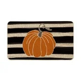 Sm:)e Fall Thanksgiving Stripe Pumpkin Decorative Doormat 17 x 29 Inch, Low-Profile Yard Floor Sw... | Walmart (US)