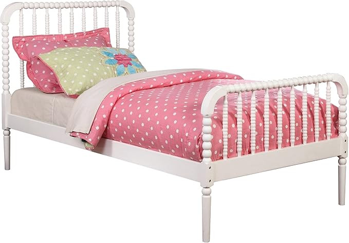 Coaster Home Furnishings Jones Country Farmhouse Wood Jenny Lind Bobbin Twin Size Open Frame Full... | Amazon (US)