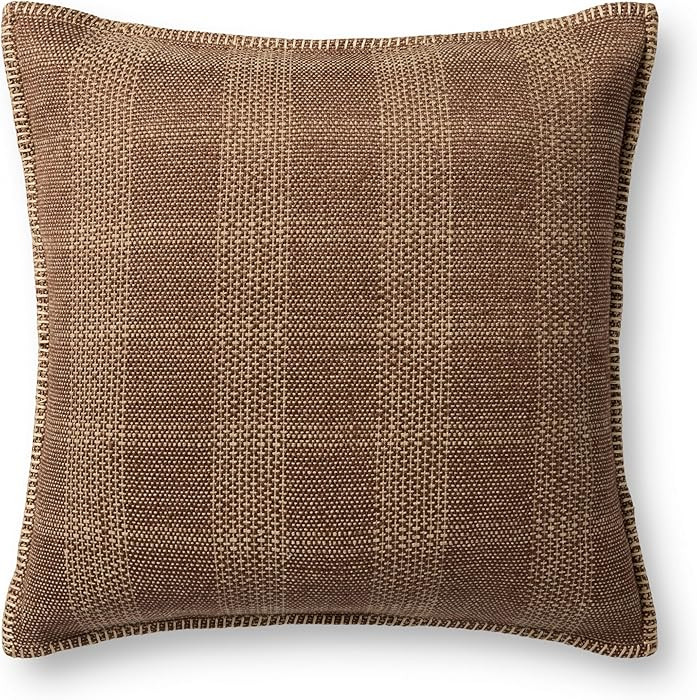 Loloi II Collection PLL0132 Brown/Tan 20'' x 20'' Cover Only Pillow | Amazon (US)