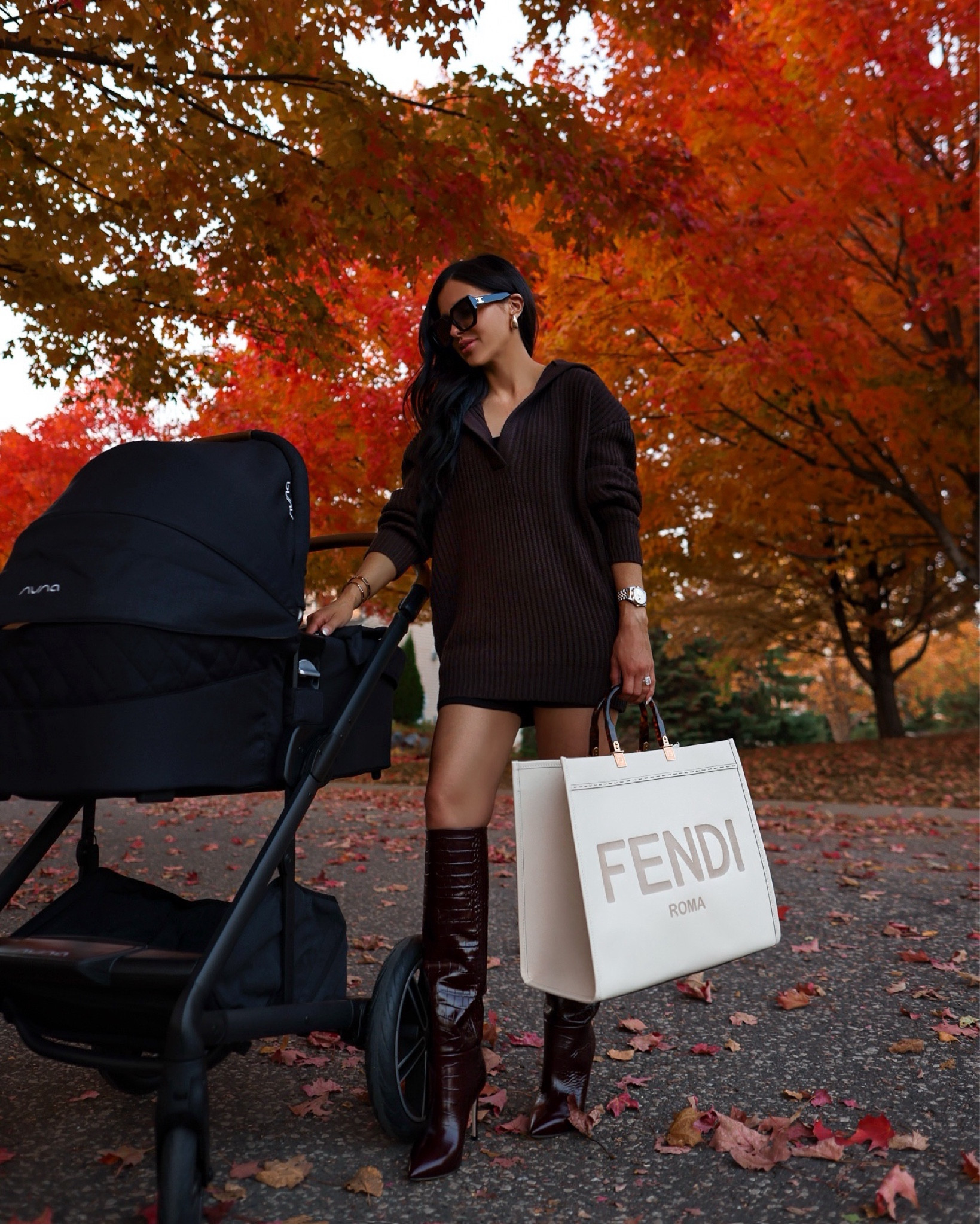Fall fashion 
Nordstrom brown sweater dress wearing an XS/S
Paris Texas boots run TTS


#LTKBaby #LTKSeasonal #LTKShoeCrush