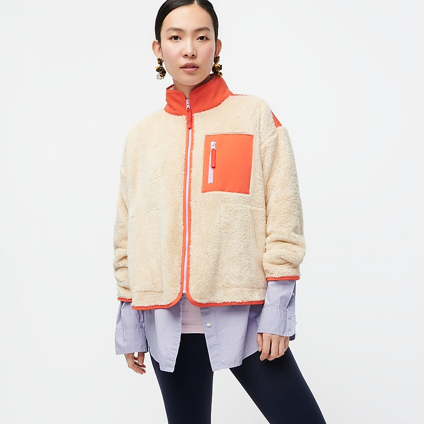 Superplush sherpa full-zip jacket | J.Crew Canada