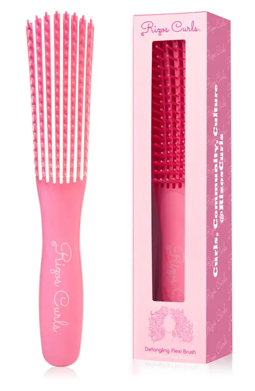 RIZOS CURLS Detangling Flexi Brush in Pink at Nordstrom | Nordstrom