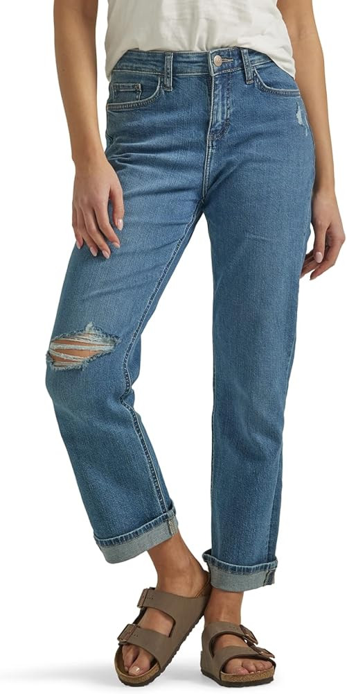 Lee Women's Mid Rise Boyfriend Jean | Amazon (US)