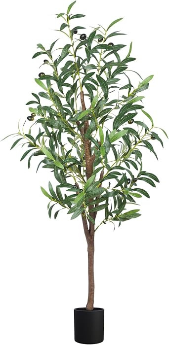 Artificial Olive Tree,4FT Faux Olive Tree for Home Office Decor | Amazon (US)