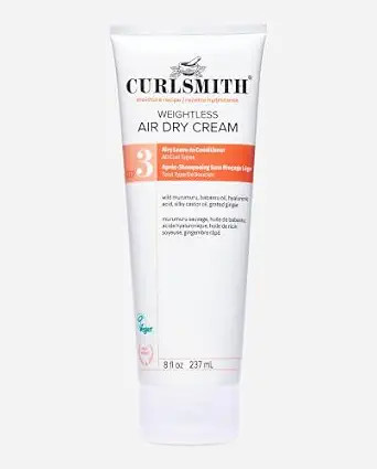 CURLSMITH Weightless Air Dry Cream for Hair, Hydrating and Detangling, Leave In Conditioner for C... | Amazon (US)