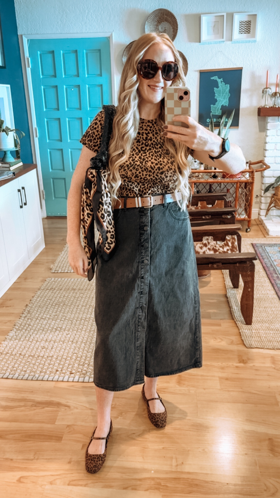 Target Style Roundup with some items 30% for Circle Members 🎯

Target does it again with another amazing denim skirt! So cute with the buttons! Added the leopard tee that’s a closet staple with a belt and leopard shoes to match. This bag is a new fav too and love adding a little scarf for interest. 

Wearing L in top and 10 in skirt at 150 lbs and 5’7.”

Target circle week, circle week, target sale, fall style inspo, slip skirt, slip skirt look, Paris sweatshirt, oversized sweatshirt, sweatshirt look, trousers look, trousers, trousers outfit, slip skirt outfit, elevated casual, target style, target finds, fall style inspo, fall fashion finds, track pants, leopard shirt 

#LTKFindsUnder50 #LTKStyleTip #LTKSaleAlert