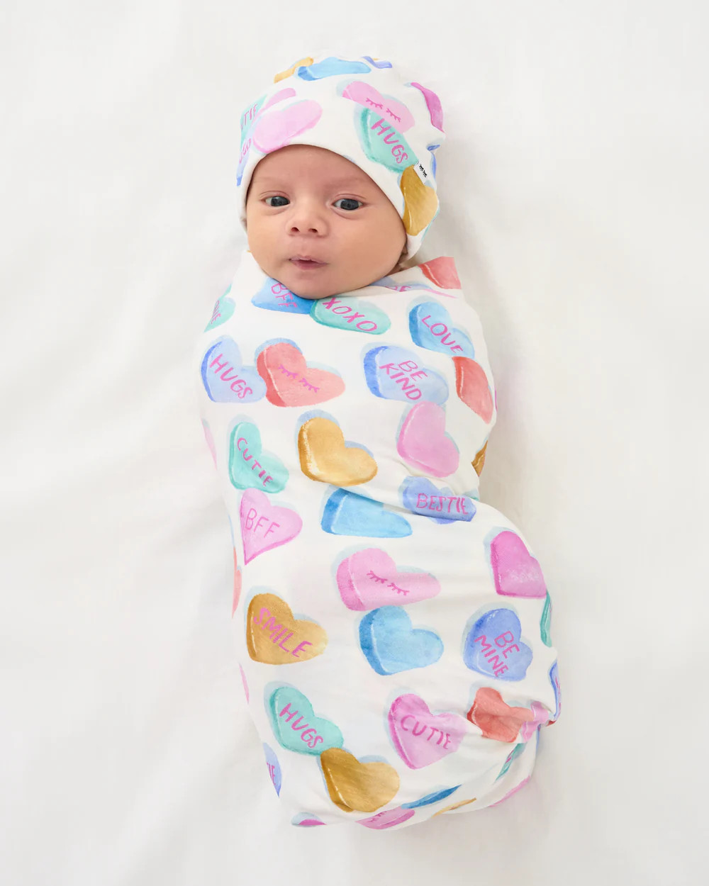 Candy Cuties Swaddle & Hat Set | Little Sleepies