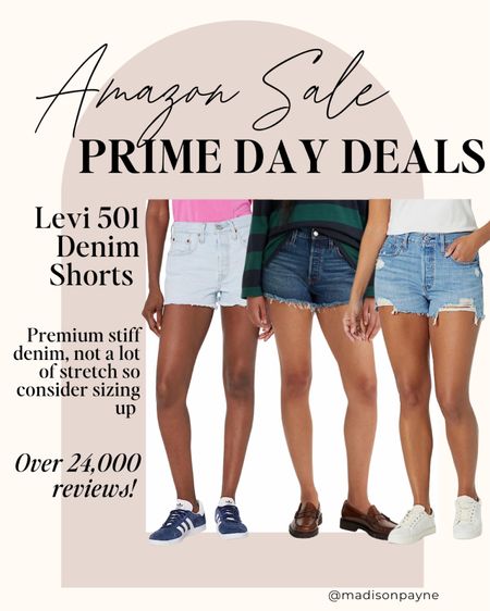 AMAZON PRIME DAY DEALS‼️ Levi 501 shorts are up to 45% off! Not a lot of stretch, consider sizing up.
Amazon Prime Day is happening July 11 & 12. Shop all of Madison’s sale finds on her Amazon Storefront.

Levi’s, Levi 501, Denim Shorts, Amazon, Amazon Prime Day, Prime Day Deals, Amazon Sale, Madison Payne

#LTKstyletip #LTKsalealert #LTKSeasonal