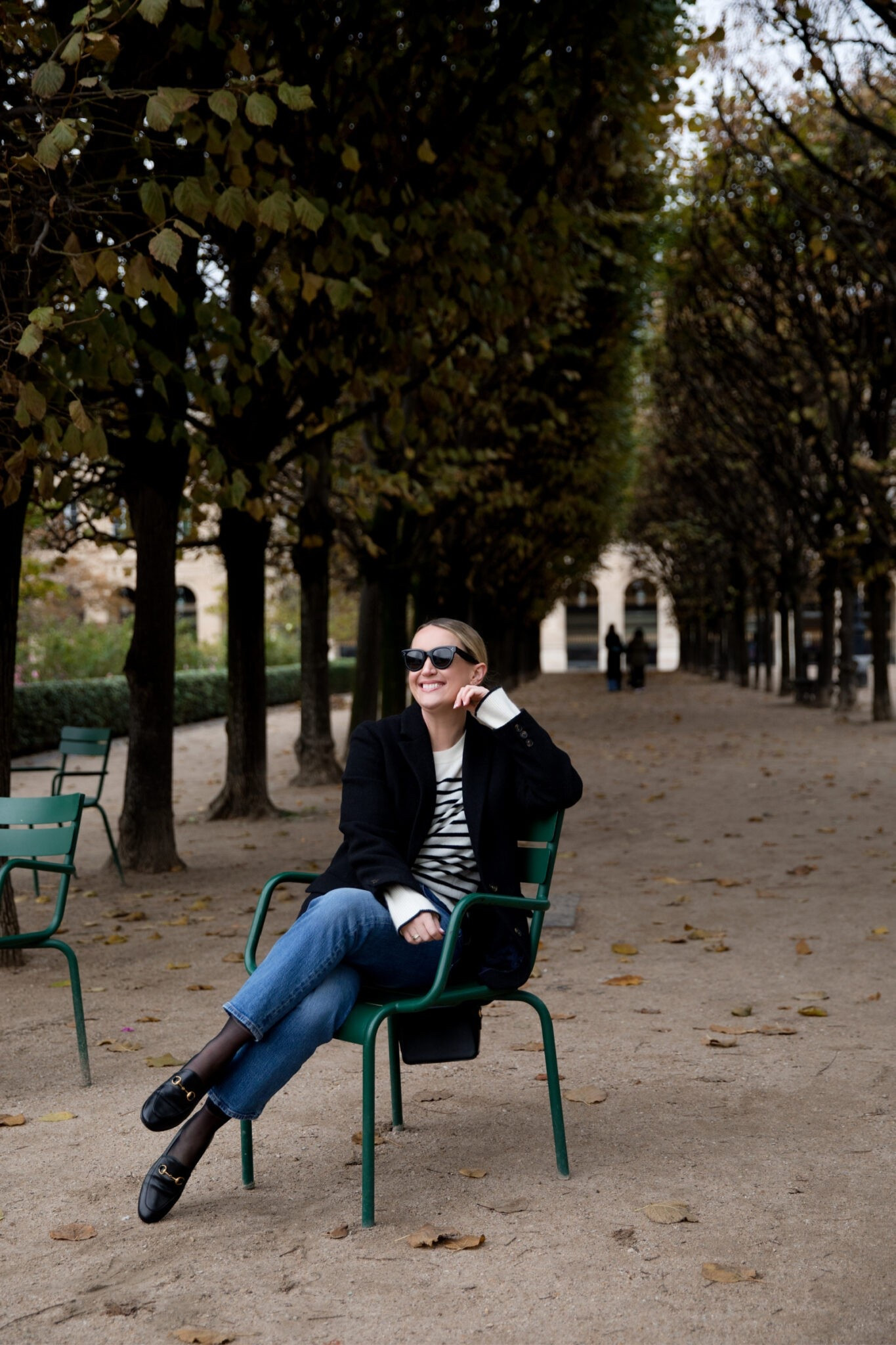 Sézane jacket - wearing size 6

Fall outfit idea 
Black blazer
Loafers

#LTKSeasonal #LTKTravel