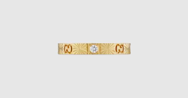 Icon 18k diamond heart ring | Gucci (US)