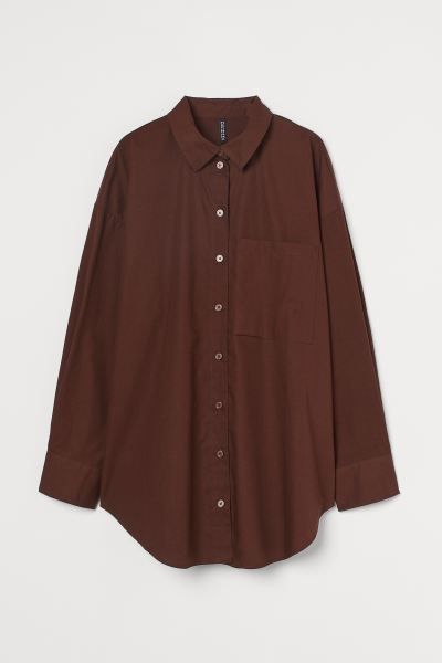 Oversized Cotton Shirt | H&M (US + CA)