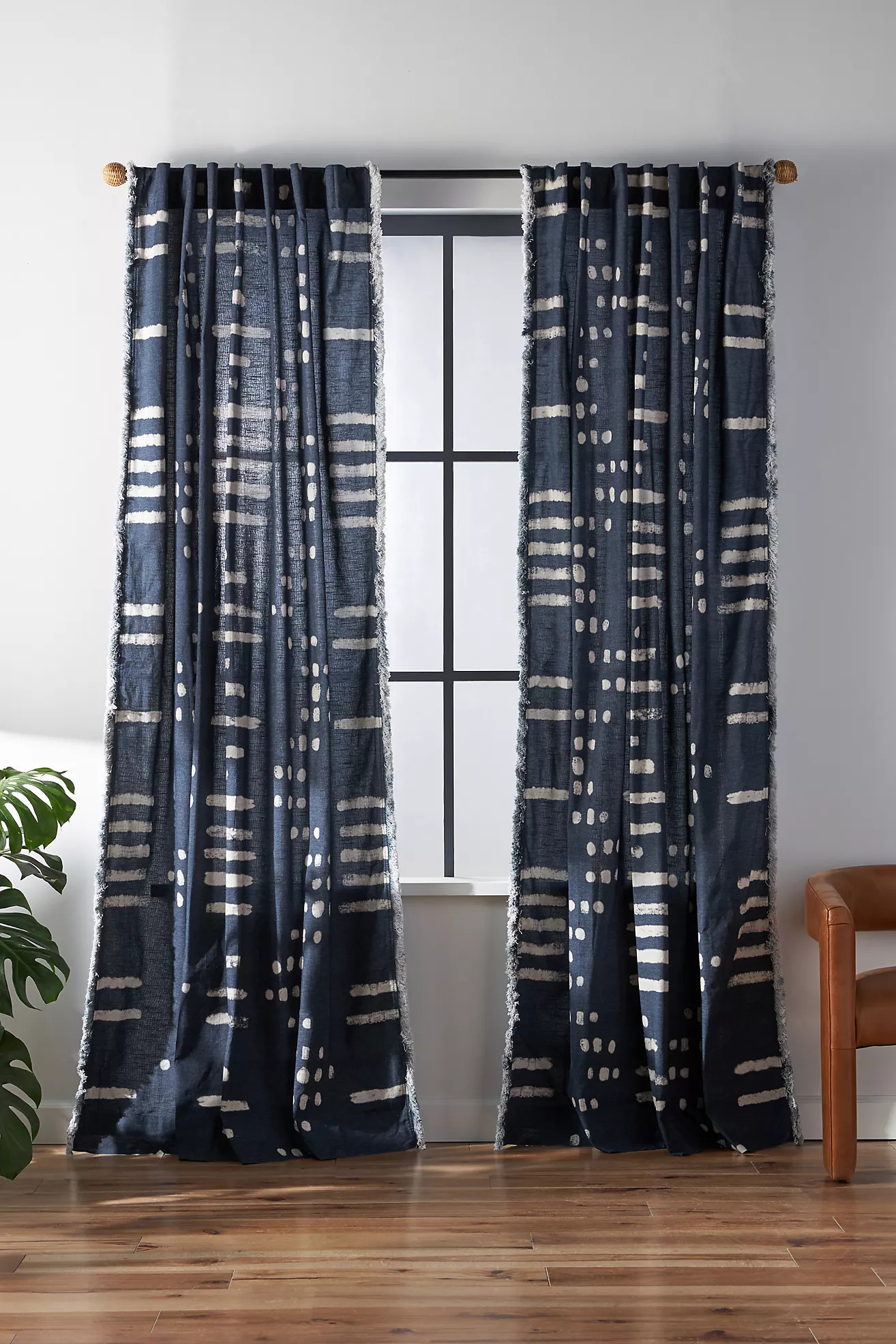 Fringed Elise Curtain | Anthropologie (US)
