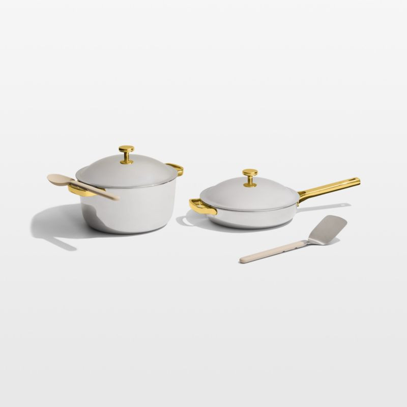 Our Place Titanium Pro Gold Cookware Duo + Reviews | Crate & Barrel | Crate & Barrel