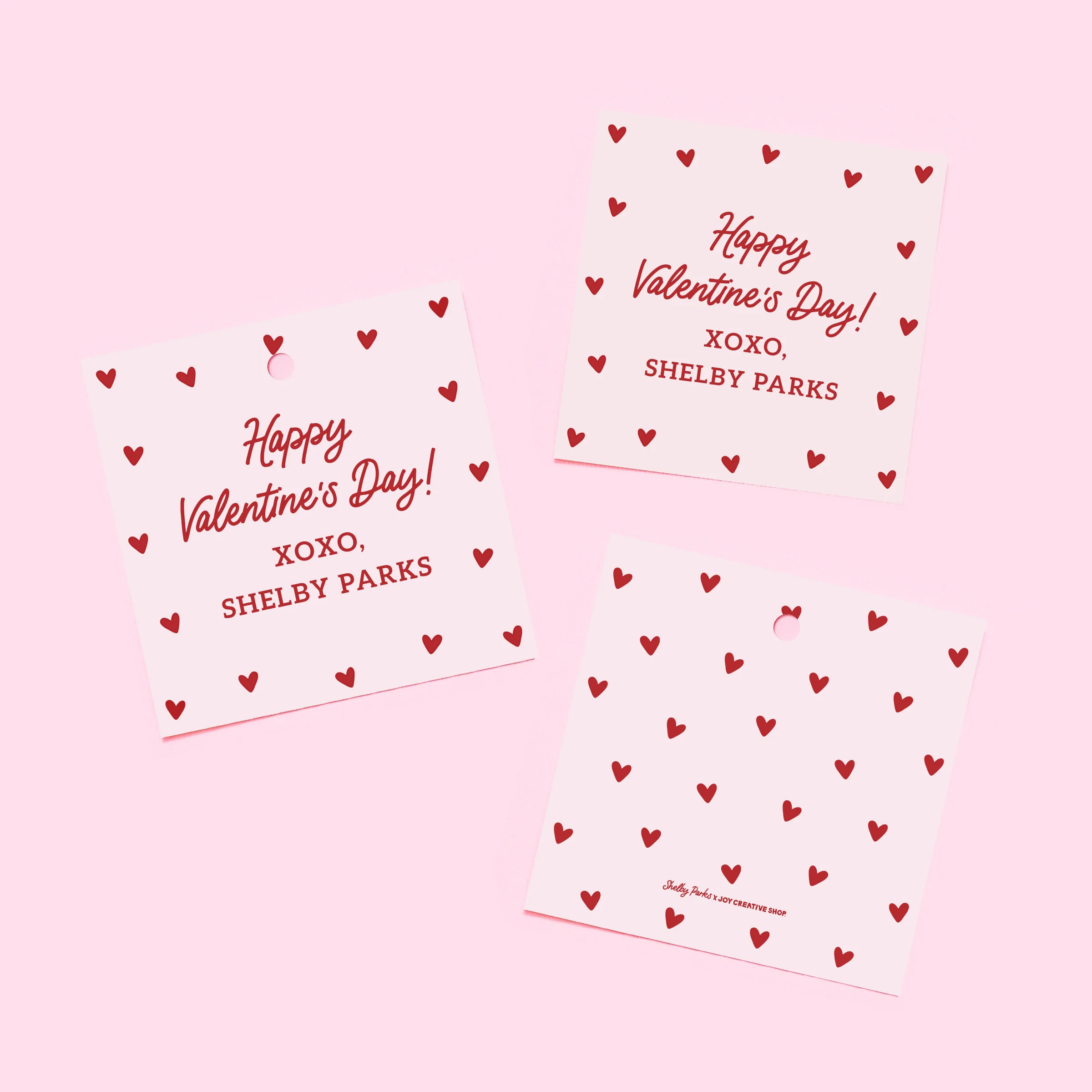 Shelby Parks Happy Valentine's Day Personalized Gift Tags or Stickers | Joy Creative Shop