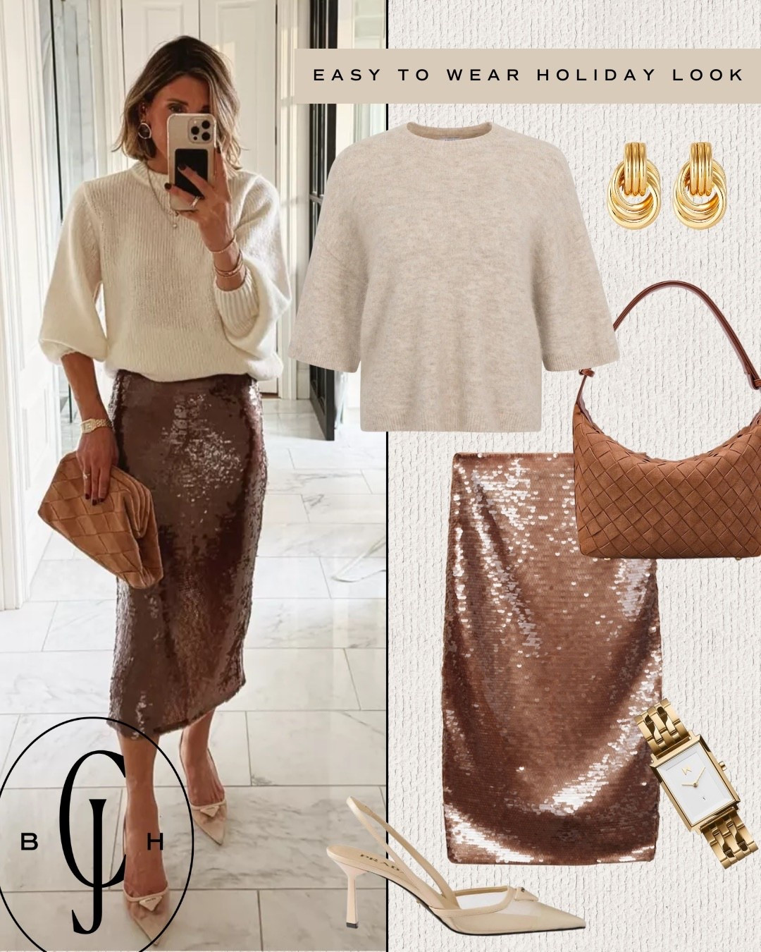 I found this sequin skirt in stock!