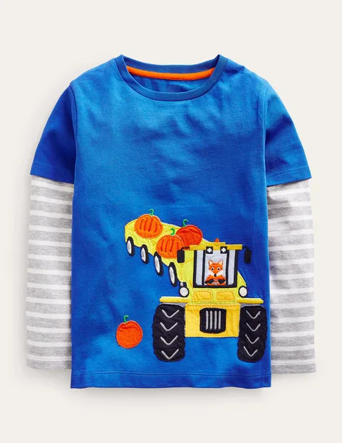 Appliqué Mock Sleeve T-Shirt | Boden (US)