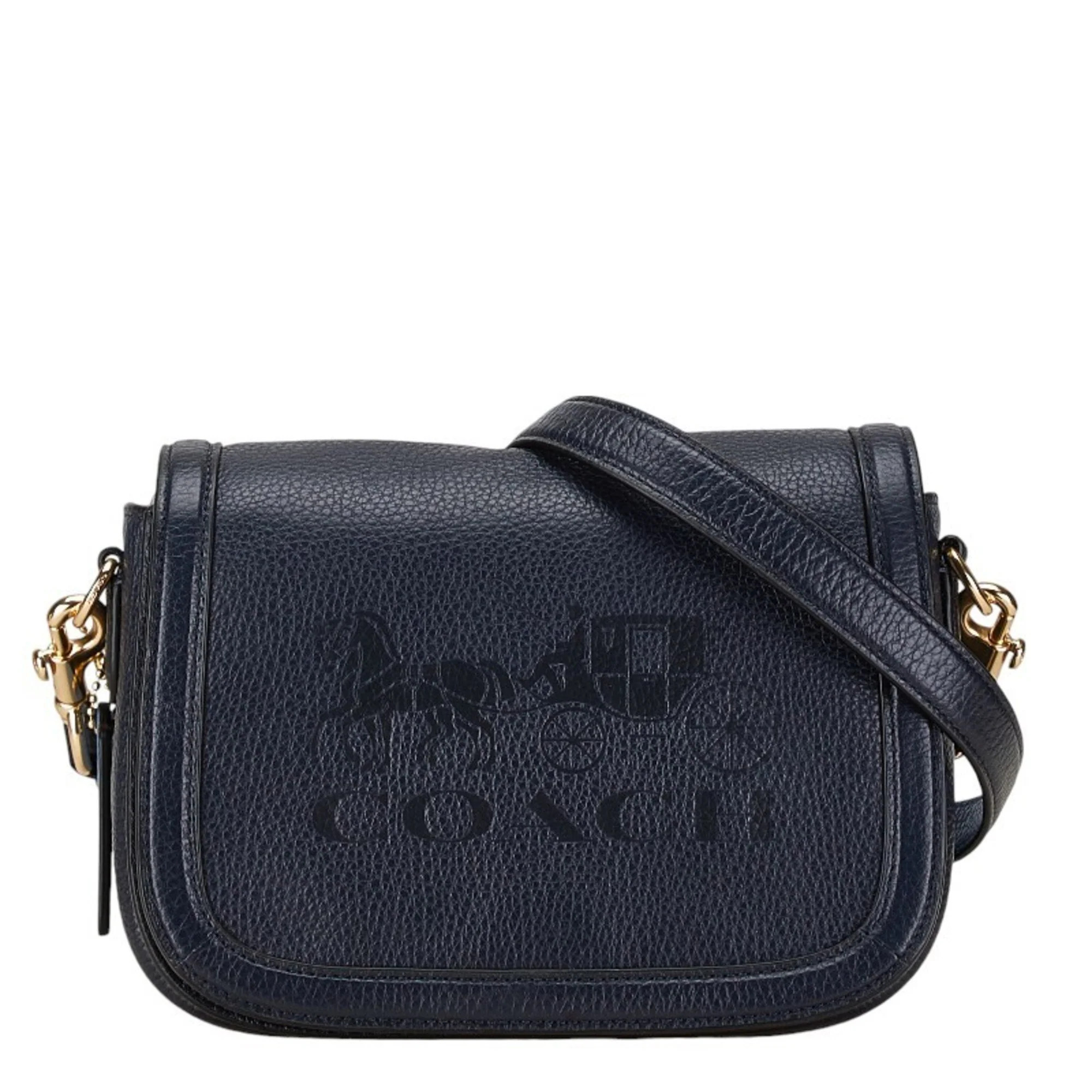 Coach Saddle Leather Shoulder Bag (Pre-Owned) | Shop Simon