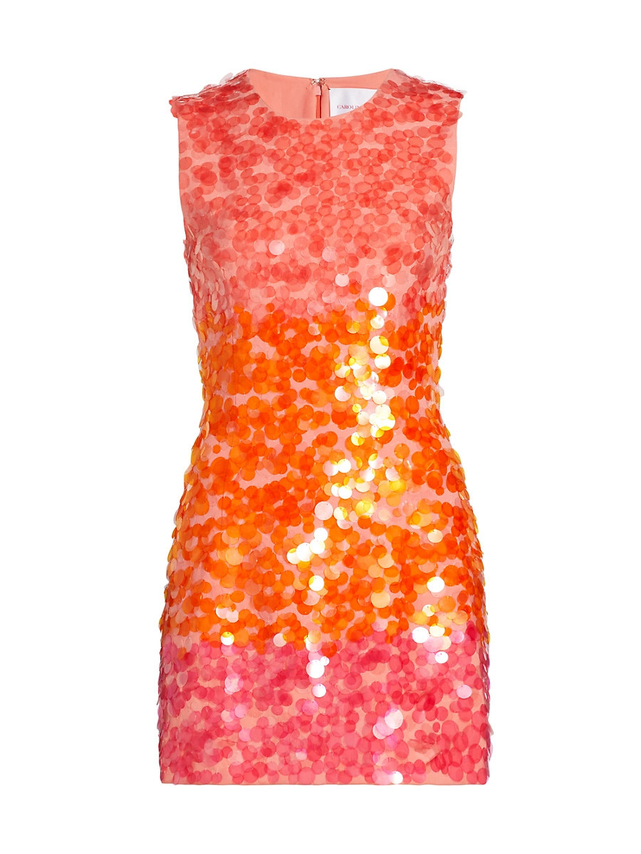 Women's Ombré Paillettes Minidress - Sunset Multi - Size 4 | Saks Fifth Avenue