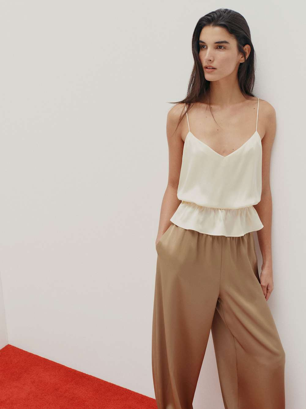 Aven Satin Pant | Reformation (Global)