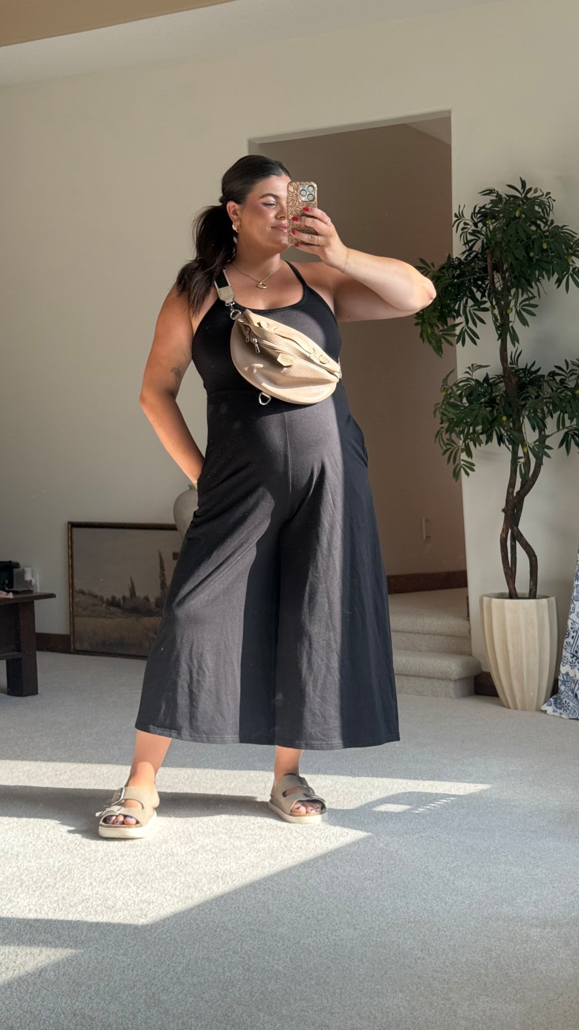 Free people inspired wide leg jumpsuit from Amazon that I’m wearing nonstop. It fits the bump perfectly, wearing size large 🤍

#LTKFindsUnder50 #LTKMidsize #LTKBump