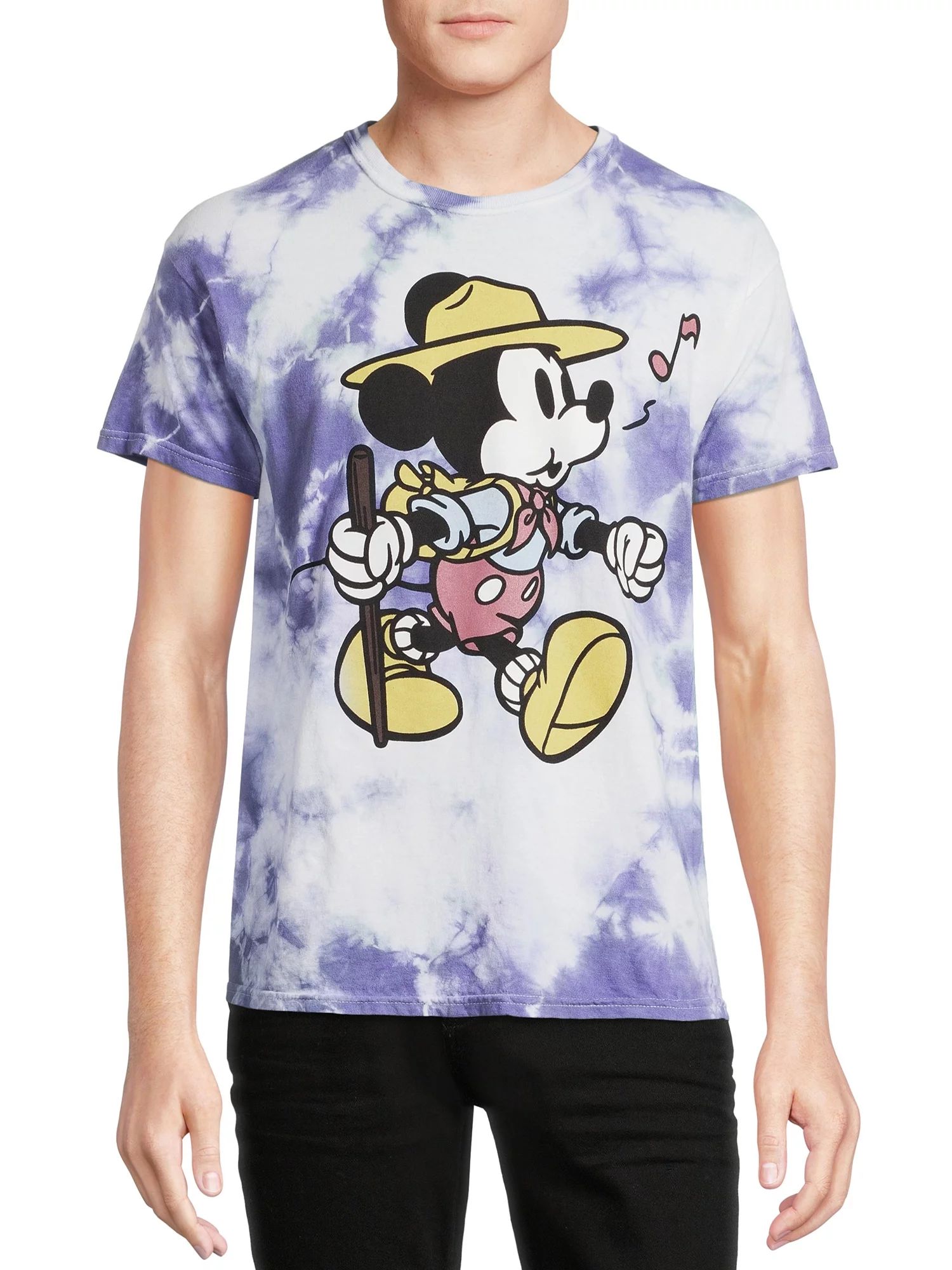 Disney Mickey Mouse Men's & Big Men's Tie Dye Graphic Print T-Shirt - Walmart.com | Walmart (US)