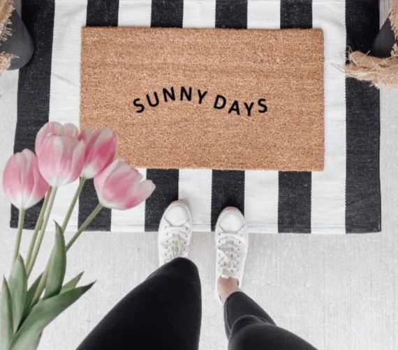 Sunny Days Doormat  Spring Door Mat  Summer Porch  Summer | Etsy | Etsy (US)