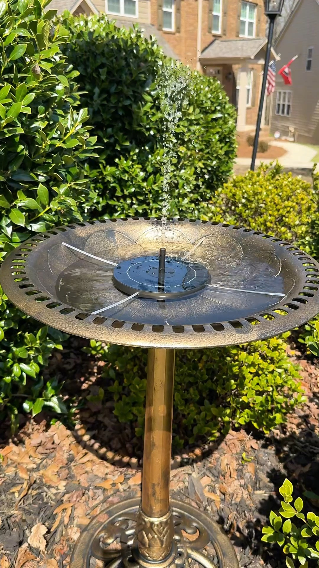 This bird bath with solar fountain ended up being one of the easiest outdoor decor upgrades I’ve done. It took me less than 10 minutes to put together, and the fact that it runs itself with no cords or pump?? I was not expecting that.

If you’re looking for simple garden ideas, backyard upgrades, or low maintenance outdoor decor that actually makes your space look better without a ton of effort, this is such a good find.

• #OutdoorDecor
• #SpringDecor
• #GardenInspiration
• #BackyardIdeas
• #MothersDayGifts