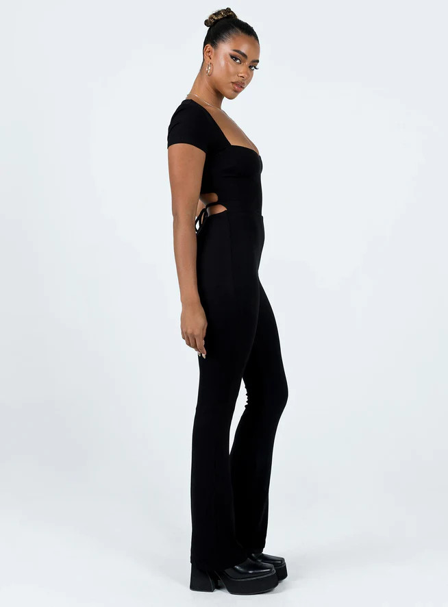 Salma Jumpsuit Black | Princess Polly US
