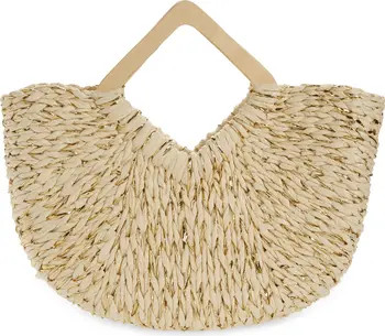 btb Los Angeles Ivy Crochet Straw Tote | Nordstrom | Nordstrom
