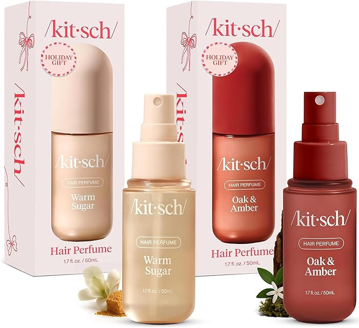 Kitsch Hair Perfume for Women- Warm Sugar and Oak & Amber | Clean, Deodorizing & Patented Odor-El... | Amazon (US)