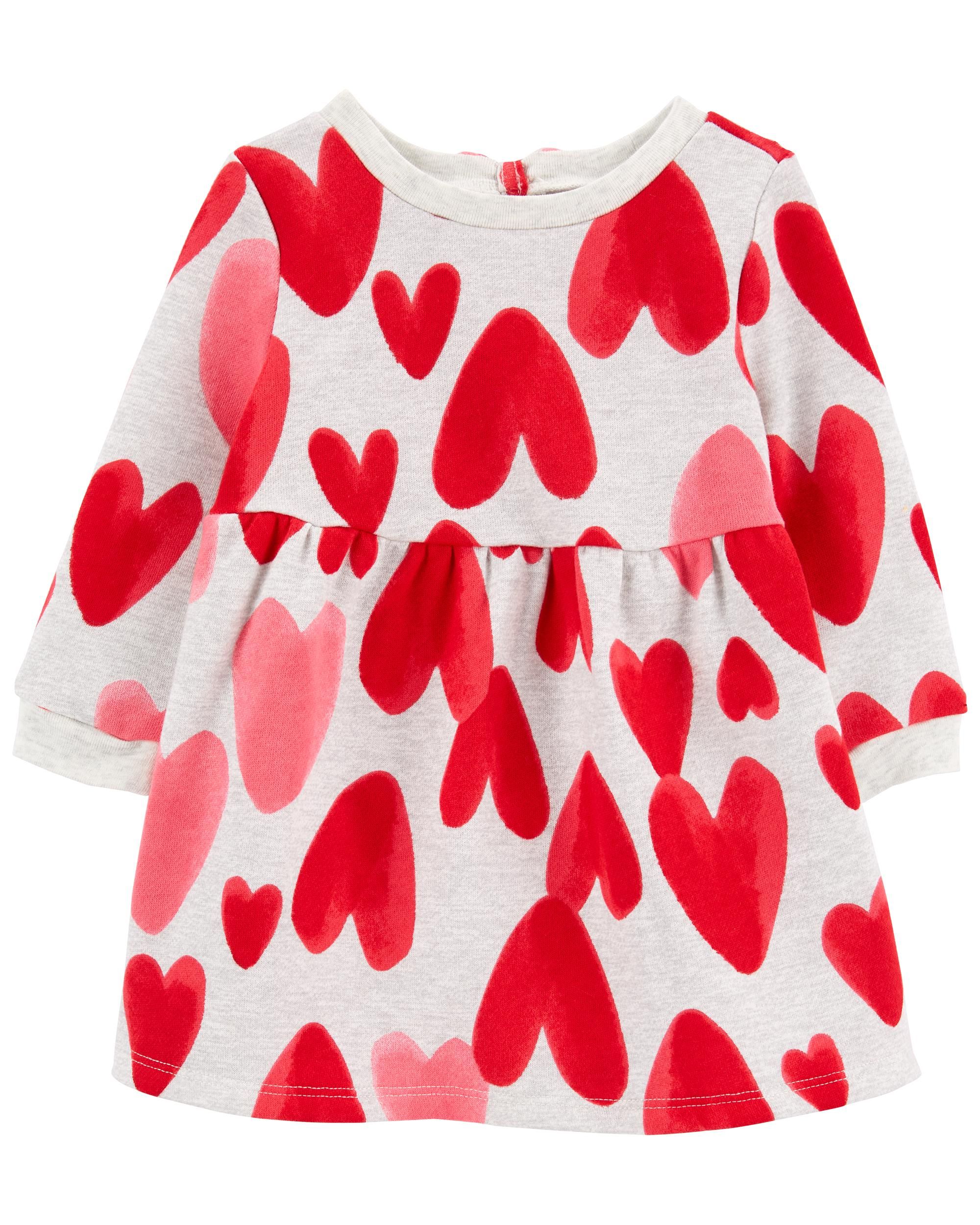 Baby Heart Fleece Dress | Carter's