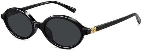 WOWSUN Retro Oval Sunglasses Womens Trendy Sun Glasses Sunnies UV400 Protection | Amazon (US)