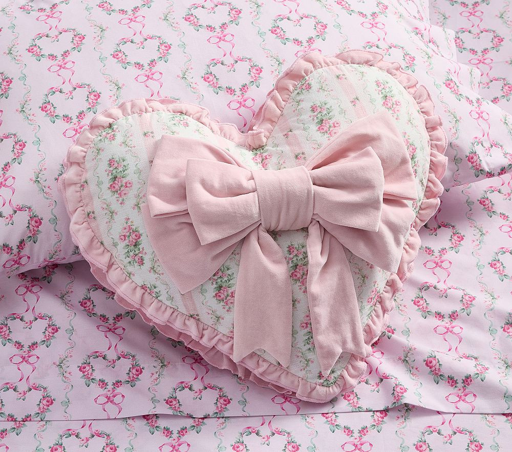 LoveShackFancy Heart Chocolate Box Pillow | Pottery Barn Kids