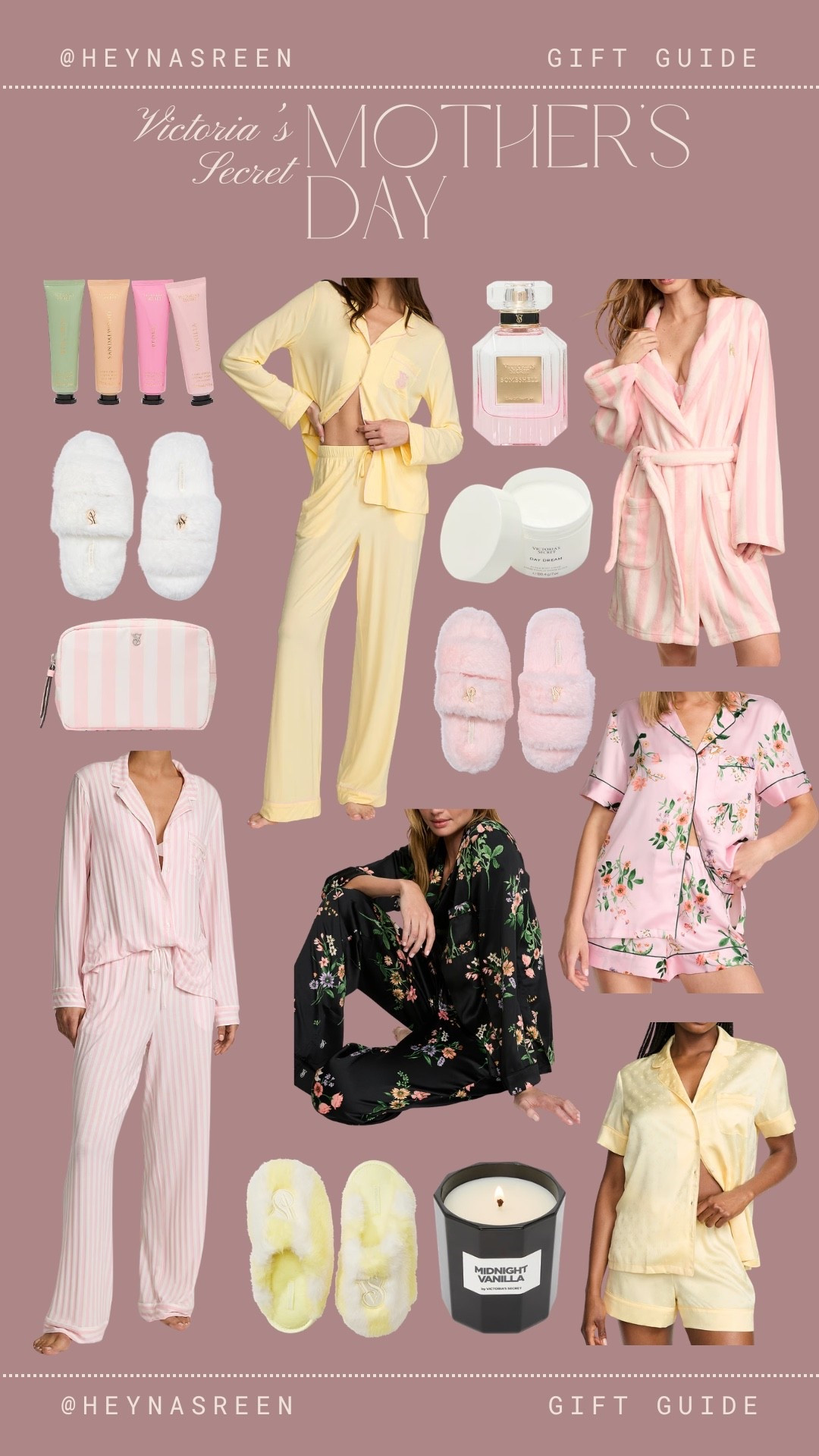 Mother’s Day gift guide from @victoriassecret 🤍 All very practical options including satin pajamas, perfume, slippers, hand cream, etc. I wear size XS Short in the pajama sets!

#LTKMothersDay #LTKmomlife #LTKOver40