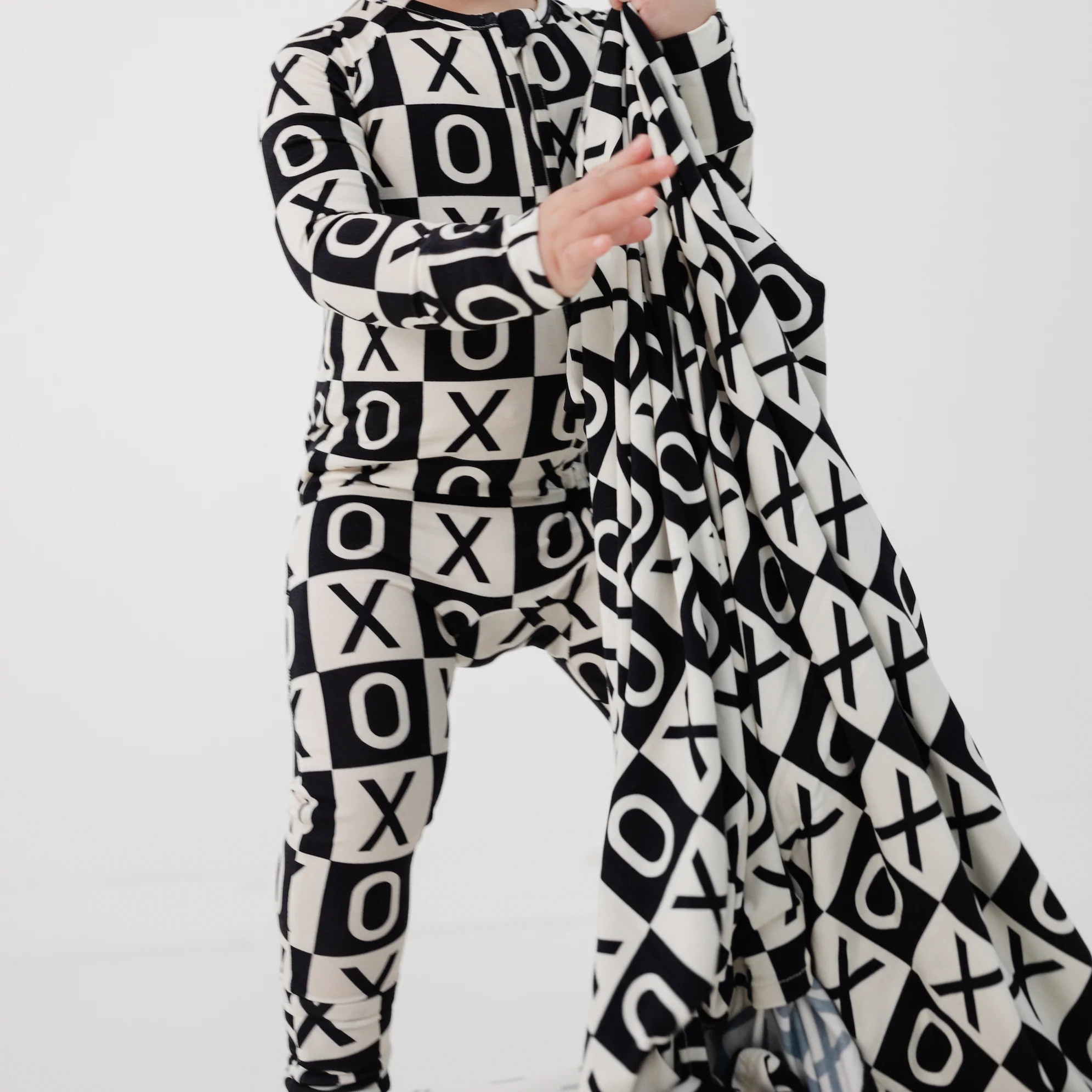 xoxo bamboo fold-over zip sleeper - britt horton x joss + j | Joss and J