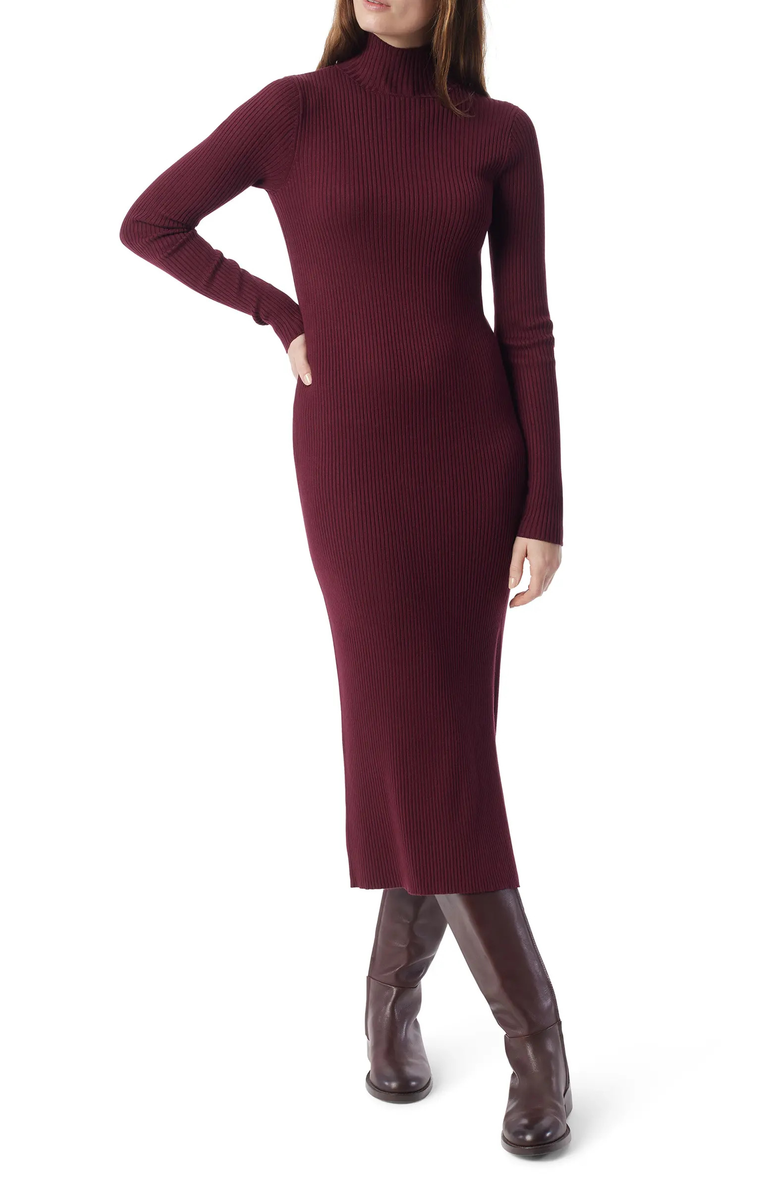 Merritt Easy Long Sleeve Rib Sweater Dress | Nordstrom