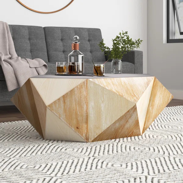 Raymundo Solid Wood Pedestal Coffee Table | Wayfair North America