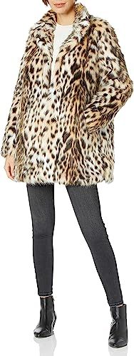 RACHEL Rachel Roy Women's Faux Fur Mid Length Coat | Amazon (US)