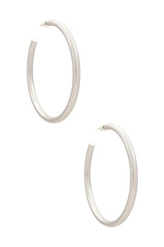 Casa Clara Pauline Hoops in Silver from Revolve.com | Revolve Clothing (Global)