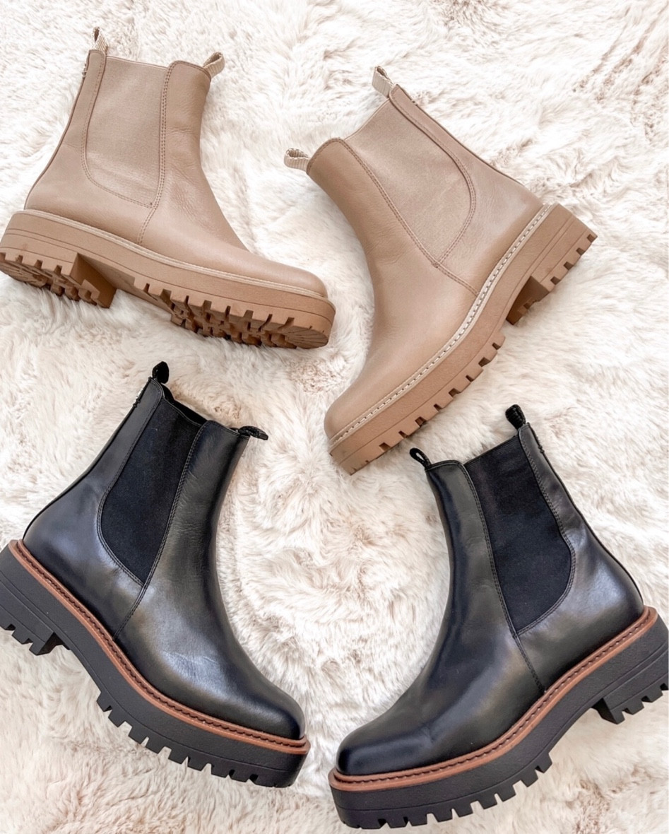 My top selling boots from last year are the Chelsea lug boot super comfortable and fit true to size I style  them with Spanx leggings and jeans!!! 

#LTKsalealert #LTKSeasonal #LTKHoliday