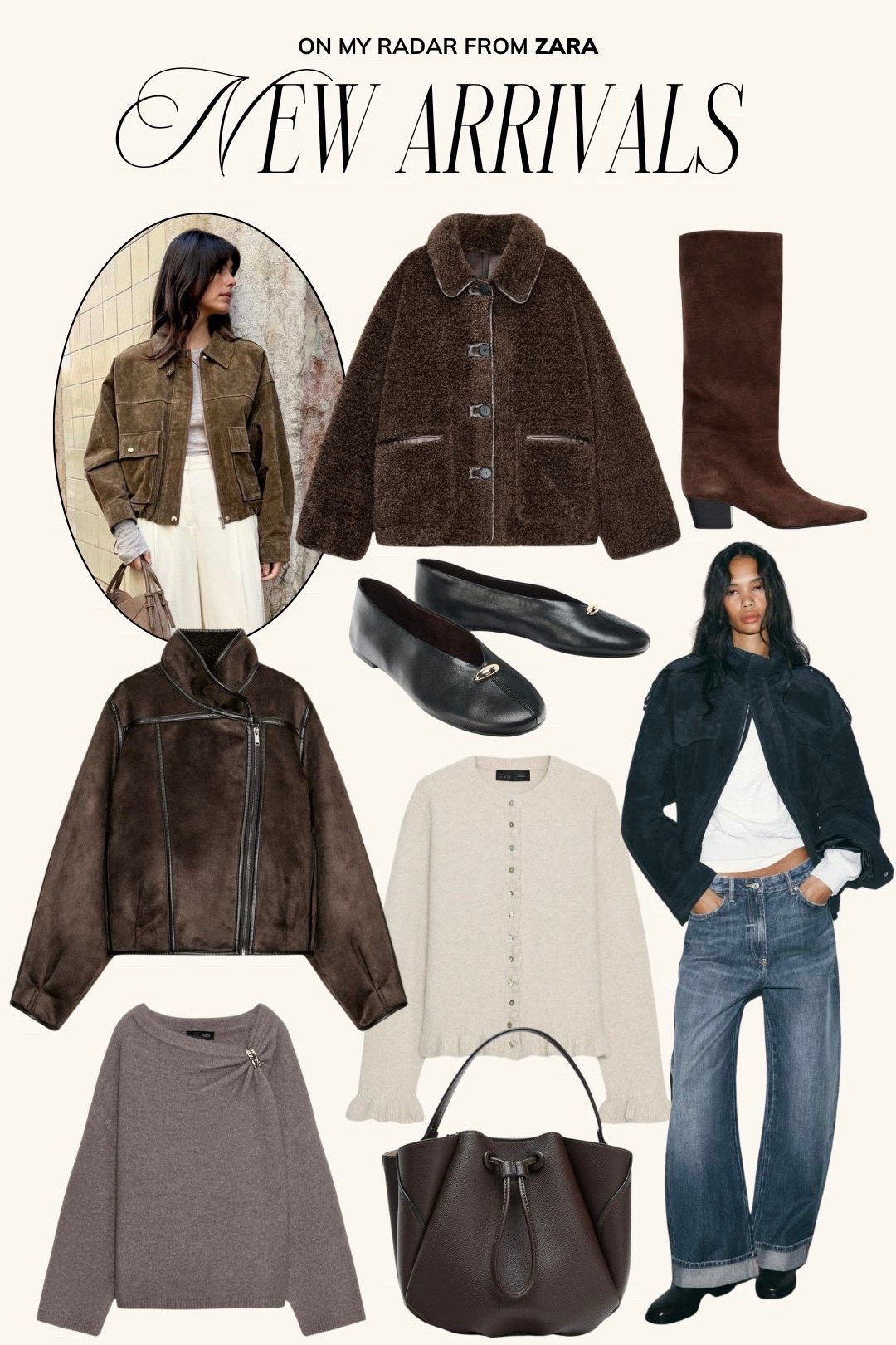 Zara new arrivals | Zara winter finds, winter outfit, winter outfits, winter coats, winter outerwear, Zara closet staples, Zara basics, winter boots, suede jacket, suede boots, ballet flats

#LTKFindsUnder100 #LTKootd #LTKSeasonal