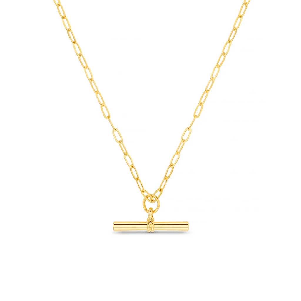 Chunky T-Bar Mid Length Necklace | Orelia
