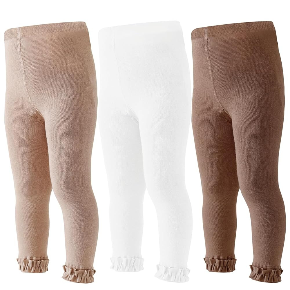Mini angel Baby Leggings Toddler Footless Tights Girls Ruffle Leggings Kids Cotton Stockings Pant... | Amazon (US)