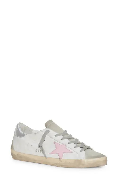 Golden Goose Super-Star Low Top Sneaker in White/ice/pink/silver at Nordstrom, Size 35 | Nordstrom
