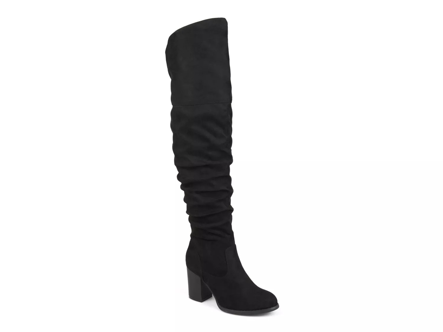 Journee Collection Extra Wide Width Kaison OvertheKnee Boot | Women's | Black | Size 10 | Boots | Slouch | DSW