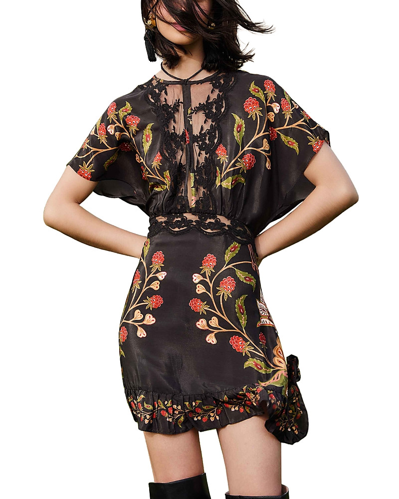 Farm Rio Berry Garden Mini Dress | Bloomingdale's (US)