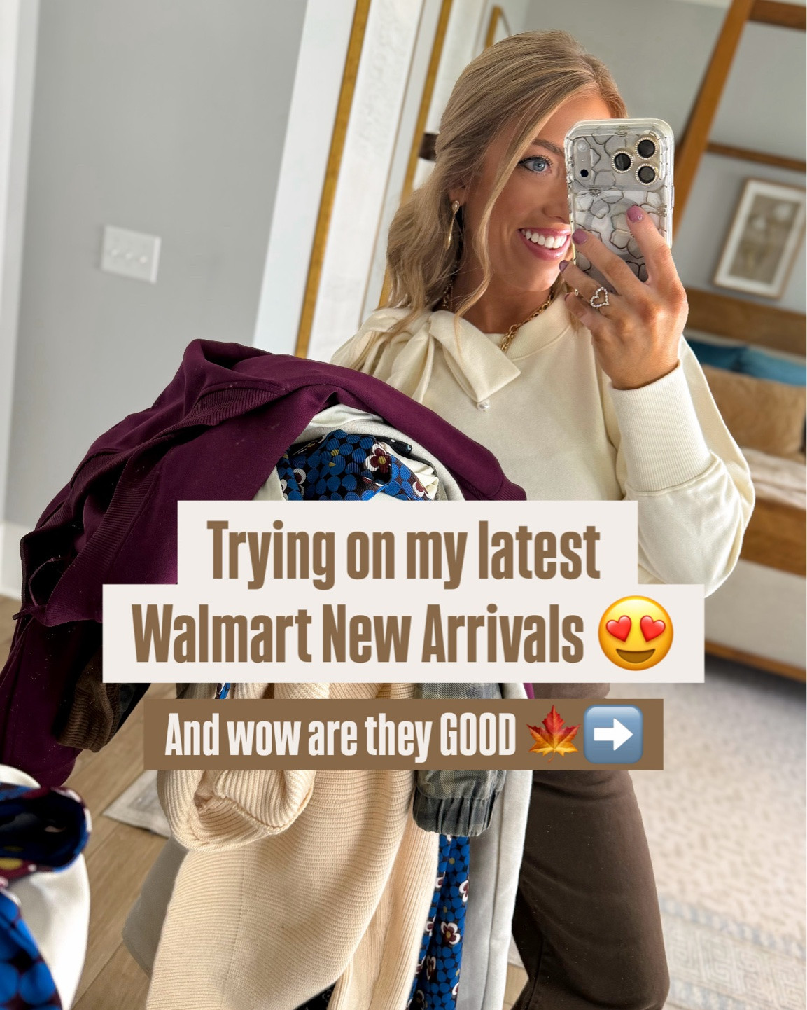 Walmart is absolutely KILLING it with these new arrivals!! 😍🍂 I just tried on my latest Walmart fashion finds and these may be some of my favorites yet! The fall colors, prints and details are SO good — camo + leopard jackets, wide leg jeans, the cutest bow detail sweatshirts, plaid, cozy matching sets, cardigans and more! 🙌🏼

These are the kind of affordable Walmart outfits that look way more expensive than they are and make getting dressed for fall SO easy. I found everything from comfy everyday looks and school drop-off outfits to pieces you could easily dress up for work, dinner or the weekend. And can we talk about that pink bow tote?! 🎀😍

Walmart’s new fall fashion arrivals are coming in GOOD this year, and I have a feeling several of these won’t stay in stock for long!

#walmartfashion #walmartfinds #walmartnewarrivals #walmartstyle #walmartfashionfinds #walmartoutfits #affordablefashion #affordablestyle #fallfashion #falloutfits #fallstyle #fallfashionfinds #outfitinspo #casualstyle #everydaystyle #momstyle #tryonhaul #walmarttryon

#LTKootd #LTKPetite