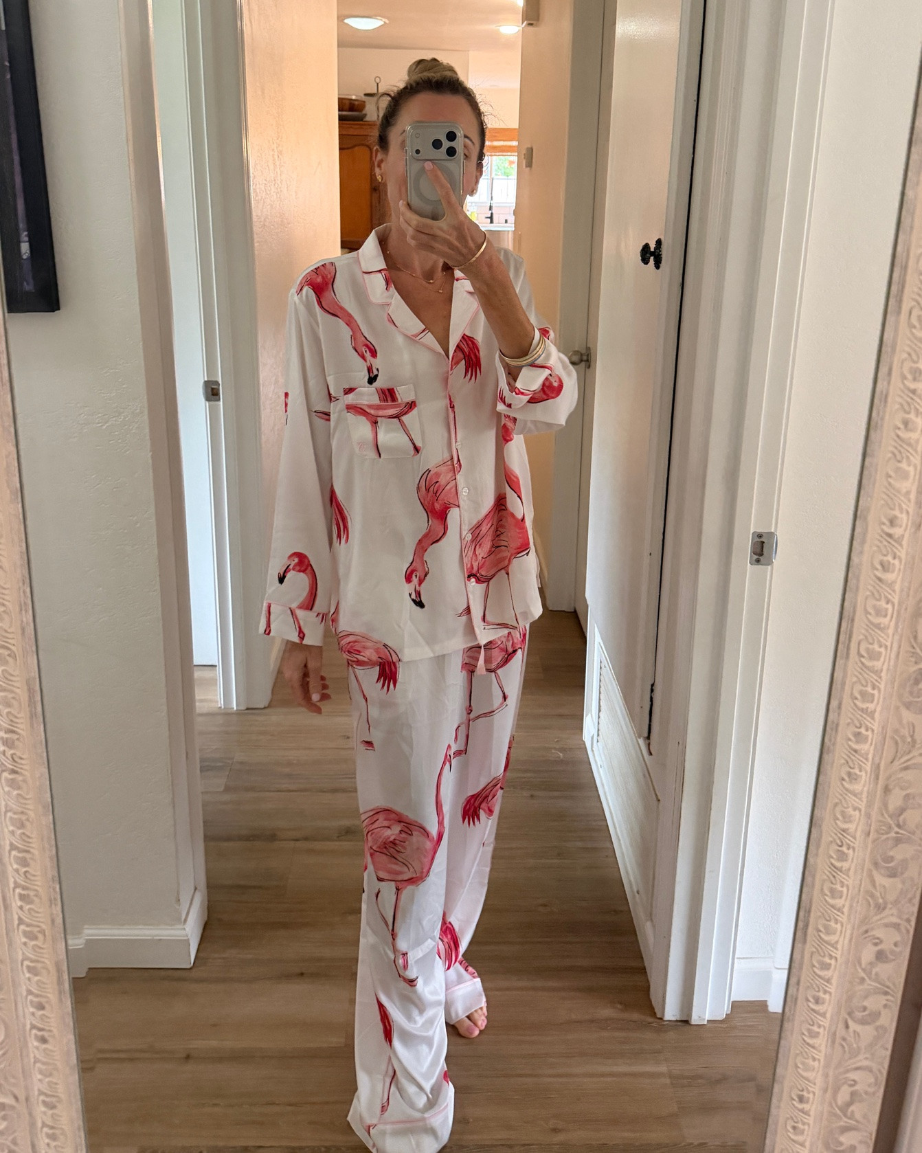 Found the cutest satin pajamas! Flamingos 🦩 scream summer and spring.

#LTKmomlife #LTKOver40 #LTKselfcare