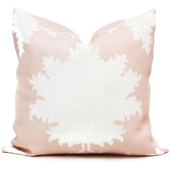 Garden of Persia Decorative Pillow Cover Blush Pink Square | Etsy | Etsy (US)